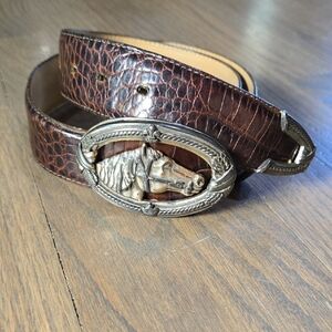 Brighton Tan Leather Belt